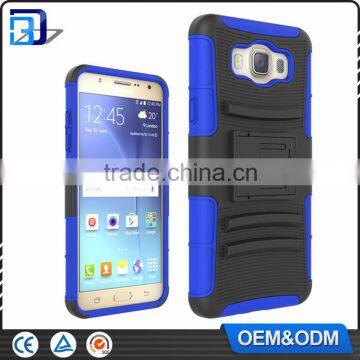 2016 New Outdoor Heavy Duty 3 in 1 Belt Clip Cell Phone Case For SamSung Galaxy J7 (2016) J710 PC Silicone Armor Kickstand Cover photo-3
