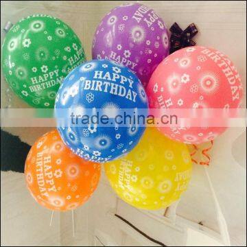 Made in China Happy Birthday printed balloons for Birthday Party Decorations