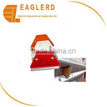 red yellow white guardrail reflective delineator