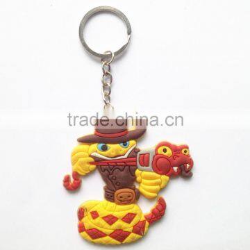 Animation Print Shaped Custom Promotion Gift Silicone PVC Key chain