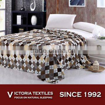 100% super soft raw material luxury blanket set for master bedroom