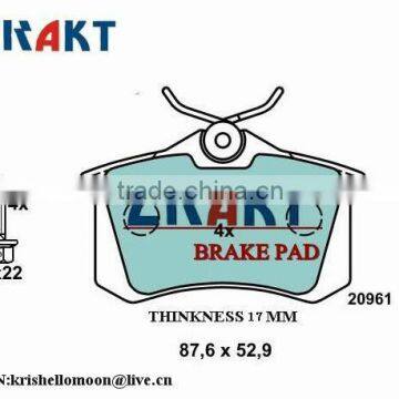 HIGH QUANTY BRAKE PAD FOR AUDI PEUGOT SEAT SKODA VOLKSWAGEN