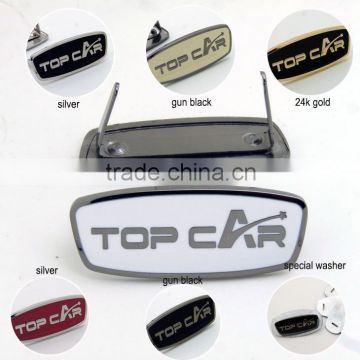 Excellent quality custom cheap fashion Enamel Metal car logo for leather