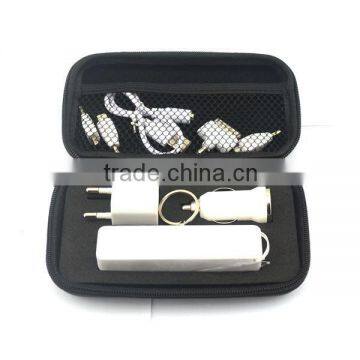 USB Travel Set in White/Computer USB Kit for Traveling Use/Power Bank Travel Set