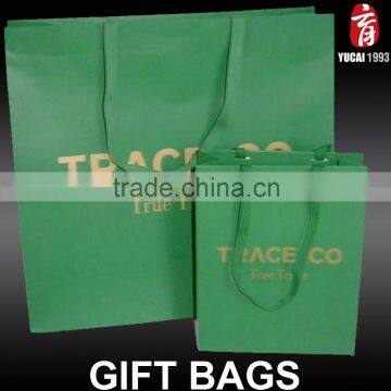 Wholesale Green Custom Print Style Art Paper Gift Bag