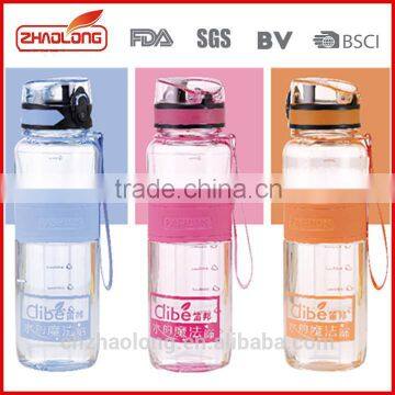 wholesale good design clear durable plastic sport water bottle