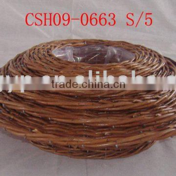 willow basket for garden or plant