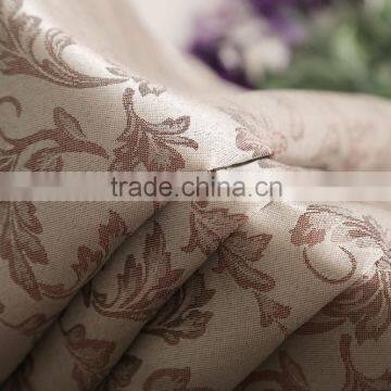 100% polyester fabric Jacquard Curtain Panel Grommet Drapes