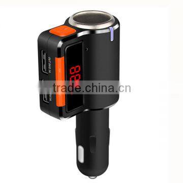 Dual USB Bluetooth car Charger with FM Transmitter