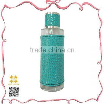 Popular product turkish blue leather perfume atomizer bottle