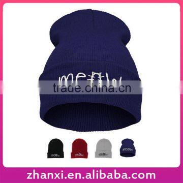 Wholesale hot selling meow embroidery girls 2016 mens winter hats women beanie