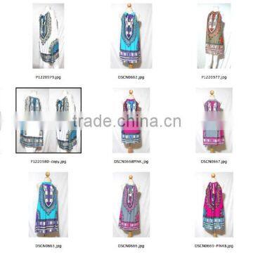 BOHO DASHIKI AFRICAN ART PATTERN BEACH COCKTAIL PARTY NIGHT MINI DRESS WHOLESALE round neck halter