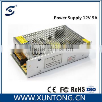 High quality 80W single output 12v 5a CCTV switching power supply