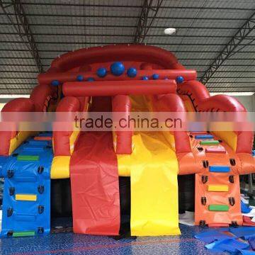 HOT!!! Kids Joy Inflatable Double Slides Stair for sale