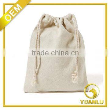 custom logo cotton gift bag with drawstring