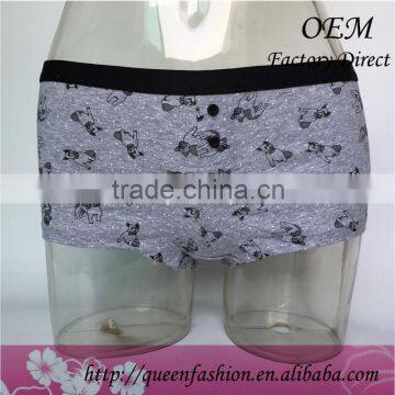 High quality soft cotton fabric Briefs Boyshorts woman underwear with eco friendly 100% organic cotton