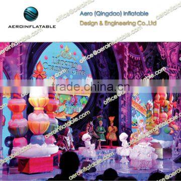 Inflatable candle , candy for stage props