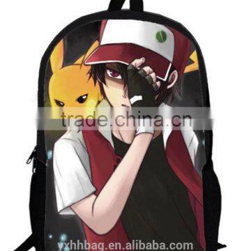 Anime Pokemon Cartoon Cosplay Book Bag Rucksack Backpack School Bag (YX-Z015)