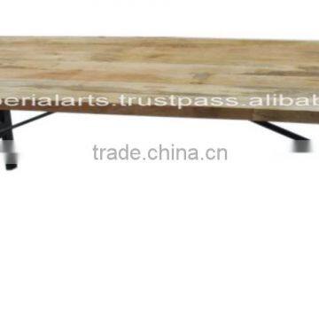 Industrial Iron Wood Dining Table