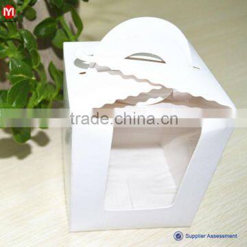 2014 Hot Selling Square Paper Cake Box for Cupcakes