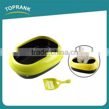 Toprank Supply Quality Wholesale Cheap Plastic Litter Cats Scoop Kitty Litter Easy Scoop Litter Box