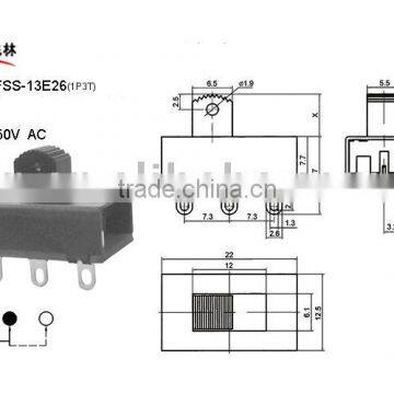 Slide Switch FSS-13E26(touch switch, tactile switch)