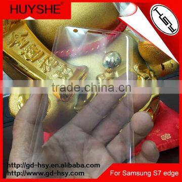 HUYSHE wholesale 3D tpu screen protector for samsung s7 edge TPU + PET mix material