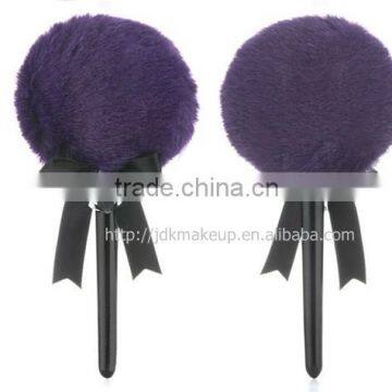 Cheap Plush Powder Puff With Wooden Handle