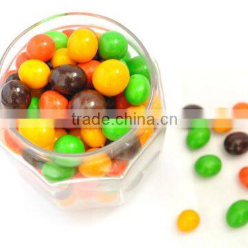 HACCP&ISO top quality colorful sweet chocolate food button confectionery in Korean