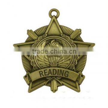 Promotion 3D book reading student custom sport medals wholesale