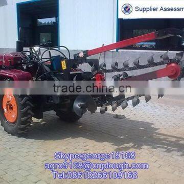 Tractor with 30cm width chain trencher