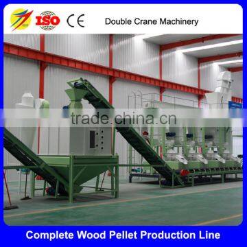 Complete wood pellet making production line price free design capacity 2tph