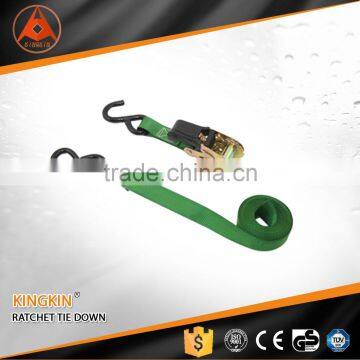 plastic s hook polyester strap/ container lashing equipment/ ratchet strap