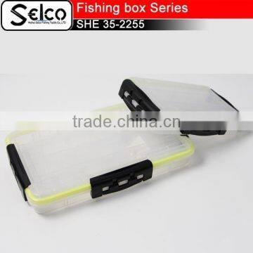 HE35-2255 High quality Transparent plastic fishing tackle box