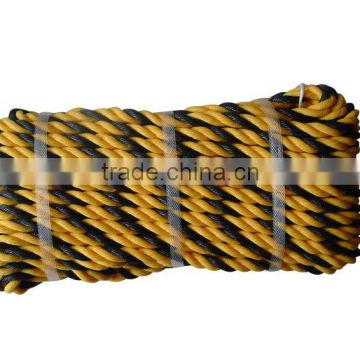 100% Polyethylene 3 Strands Twisted PE Tiger Rope