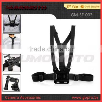 Black Gopro Chest Harness for Gopro Accessories