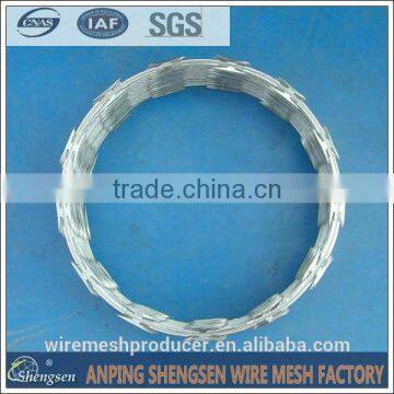 450mm coil diameter concertina razor barbed wire for sale factory