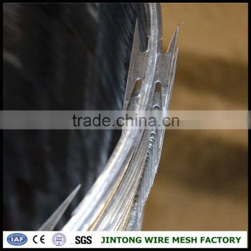 razor barbed wire /cbt 65 barbed razor wire /stainless steel razor wire