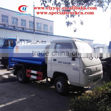 FOTON 2 ton water tank sprinkler truck mini water tank truck price sale