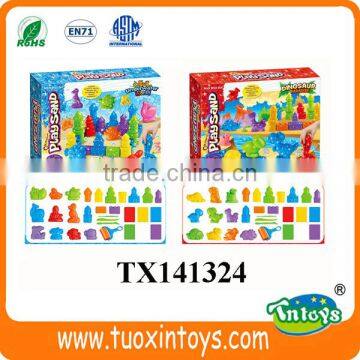 Eco-friendly Safe Kids DIY Play Sand Plastic Molding Intelligent Toys photo-3