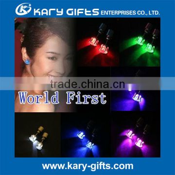 amazing shining party favor led flashing magnet earring