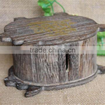 Antique Decoration Slot Wooden Kids Coin Collection Box photo-3