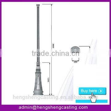 China Supplies Antique Cast Iron Street Lighting Pole Base photo-3