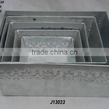 galvanized sheet planters