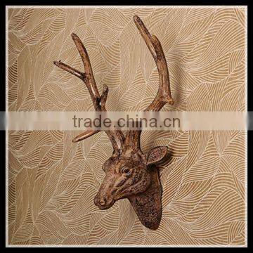 European Style Wall Decoration Resin Wall-mounted Deer Head for Sale