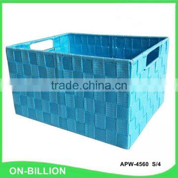 Sets 4 pp Fiber Strap Woven Storage Basket for Sundries photo-4