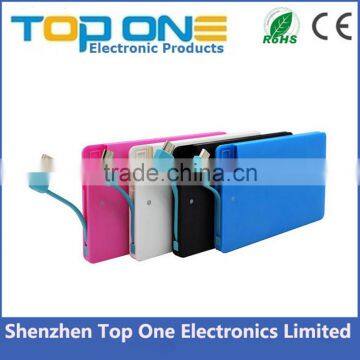 Top Selling Products Portable Credit Card Power Bank 2600mah photo-2