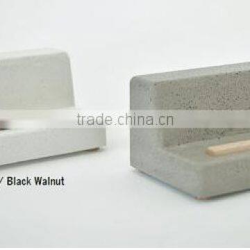 Office Series Concrete Desk Set Pencil Holder , Business Card Holder photo-3