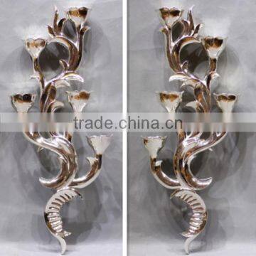 MW-1442-01 Antique Hanging Wall Art Decor With Candle Holder photo-5