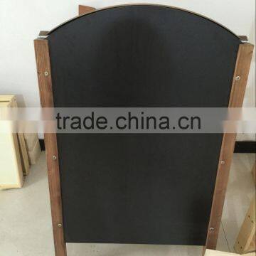 Hot Sale Pine Wood Frame Advertising Blackboard With Stand Foldable photo-4